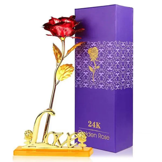 Kind Picks™ 24K Gold-Plated Golden Rose: Romantic Gift