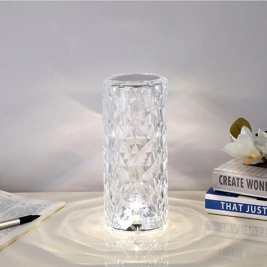 Kind Picks™ Rose Crystal LED Night Light: Touch Lamp & Atmosphere Projector 16 Colors  USB Home Decor