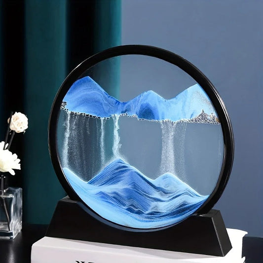 Kind Picks™ Deep Sea Sandscape 3D Moving Sand Art Home Decor Gift ( Random Colour )